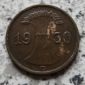 Weimar 1 Reichspfennig 1930 G