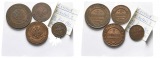 Russland; 4 Kleinmünzen 1911/1912/1916