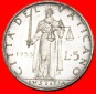 • GÖTTIN JUSTITIA: VATIKAN ★ 5 LIRE 1953 Pius XII (1939-1...