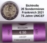 Rolle...2 Euro Gedenkmünze 2021...UNICEF