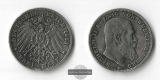 Würtemberg, Kaiserreich  3 Mark  1913 F Wilhelm II.  FM-Frank...