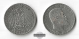 Württemberg, Kaiserreich  3 Mark  1908 F   Wilhelm II. 1891-1...