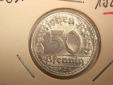 F-02  Weimar  50 Pfennig 1921 D in ST fein   Originalbilder