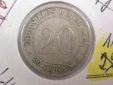 F-02  KR  20 Pfennig  1888 D in ss/ss+  Originalbilder