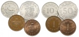 Malta; 4 Kleinmünzen 1972/1977