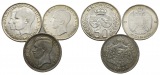Ausland, 3 Kleinmünzen 1960/1938/1934