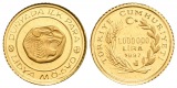 1,24 g Feingold. Antike Münze Lydien - Löwenkopf