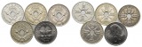 Neu Guinea; 5 Kleinmünzen 1935-1976