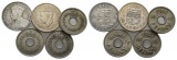 Fiji; 5 Münzen 1934-45