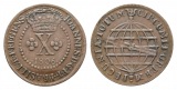 Brasilien; Kupfermedaille 1806, 2,93 g, Ø 25 mm