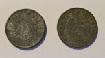 Lot 2x 5 Pfennig 1943