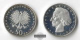 Polen,  50 Zloty  1972 Fryderyk Chopin FM-Frankfurt   Feinsilb...