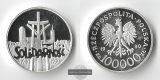 Polen  100.000 Zloty  1990  FM-Frankfurt  Feinsilber: 31g