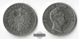 Preussen, Kaiserreich  5 Mark  1908 A  Wilhelm II. FM-Frankfur...
