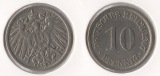 Kaiserreich 10 Pfennig 1907 -F- Jaeger 13. ss+/f.vz