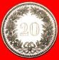 • FREIHEIT (1939-2021): SCHWEIZ ★ 20 RAPPEN 1993B VZGL STE...