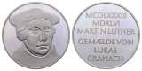 Linnartz Reformation Silbermed. Martin Luther,40,6/925, 44mm, PP