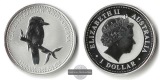 Australien,  1 Dollar  2005  Kookaburra FM-Frankfurt  Feinsilb...