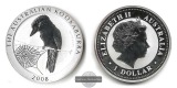 Australien  1 Dollar  2008  Kookaburra FM-Frankfurt  Feinsilbe...