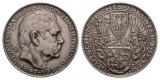 Linnartz GOETZ, 5 Mark Silber (als Medaille) 1927, a.d. 80. Ge...