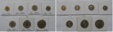 1981-1997, Schweiz, ein Satz 7 Stück Umlaufmünzen