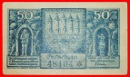 • ZERBST: DEUTSCHLAND ★ 50 PFENNIG 1921 KNACKIG! OHNE VORB...