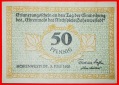 • HOHENWESTEDT: DEUTSCHLAND ★ 50 PFENNIG 1921! KFR KNACKIG...