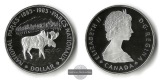 Kanada,  1 Dollar 1985 National Parks   FM-Frankfurt  Feinsilb...