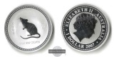 Australien  1 Dollar  2007 Year of the rat  FM-Frankfurt  Fein...