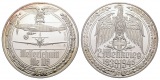 Linnartz 2. Weltkrieg Silbermedaille, Jagdflugzeug ME 109 , 35...