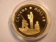 F11  Kanada  1 Dollar 1995 Friedensmonument in PP (Proof) in K...