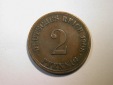 F11  KR  2 Pfennig 1908 A in ss/ss+ Originalbilder