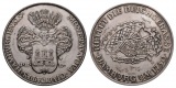 Linnartz Hamburg Stadt Silbermedaille o.J. STADTPLAN 1730 30,2...