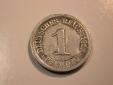 F12 KR  1 Pfennig  Alu  1917 G in ss/ss+   Originalbilder