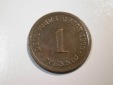 F12 KR  1 Pfennig   1909 D in ss    Originalbilder