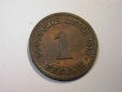 F12 KR  1 Pfennig   1913 G in ss/ss+   Originalbilder