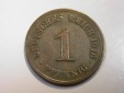 F12 KR  1 Pfennig   1916 F in ss    Originalbilder