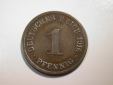 F12 KR  1 Pfennig   1916 J in ss+/ss-vz   Originalbilder