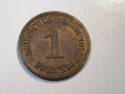 F12 KR  1 Pfennig 1876 C in vz  R  Originalbilder