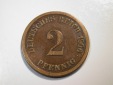 F12 KR  2 Pfennig  1906 F in f.ss   Originalbilder