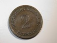 F12 KR  2 Pfennig  1907 E in ss  Originalbilder