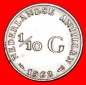 * SILBER (1954-1970): NIEDERLÄNDISCH ANTILLEN ★ 1/10 GULDEN...