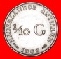 * SILBER (1954-1970): NIEDERLÄNDISCH ANTILLEN ★ 1/10 GULDEN...