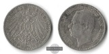 Baden, Kaiserreich  3 Mark  1909 G Friedrich II. 1907-1918   F...