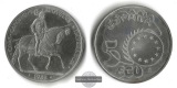 Spanien,   5 ECU  1989 Carlos V Augustus Imperator  FM-Frankfu...