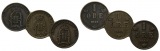 Schweden, 3 Kleinmünzen 1876/1896/1905