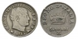 Italien: 5 Soldi 1812, Lötstellen