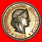 * FREIHEIT (1879-2021): SCHWEIZ ★ 10 RAPPEN 2005B uSTG STEMP...