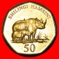 * SIEBENECK NASHORN (1996-2015):TANSANIA ★ 50 SHILINGI 2012 ...