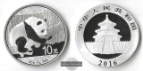 China  10 Yuan  2016  Panda  FM-Frankfurt  Feinsilber: 30g